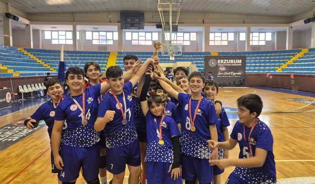 Aşkale İbrahim Polat Ortaokulu il müsabakalarını ikinci sırada tamamladı