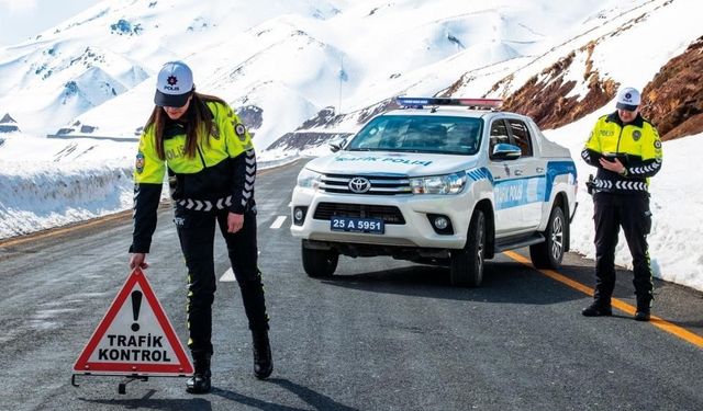 Erzurum'un 11 aylık trafik karnesi açıklandı