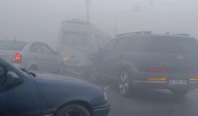 Iğdır'da yoğun sis zincirleme kazaya neden oldu