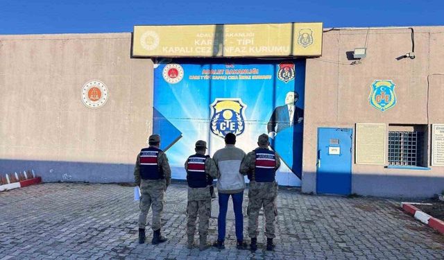 Kars'ta aranan hükümlü yakalandı