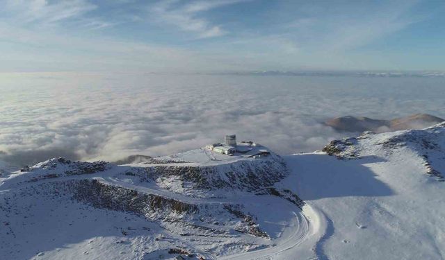 Palandöken dondu: Termometreler -6,6 dereceyi gördü