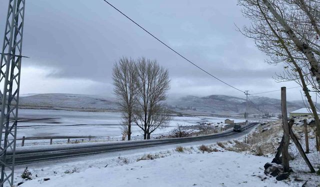 Patnos'ta ilk kar heyecanı