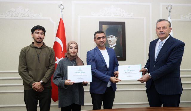 BEÜ’de ÜNİDES 5. Dönem Destekleri İçin Teşekkür Belgeleri Verildi