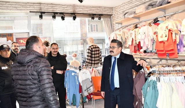 Kaymakam Özçelik'ten esnaf ziyaretleri