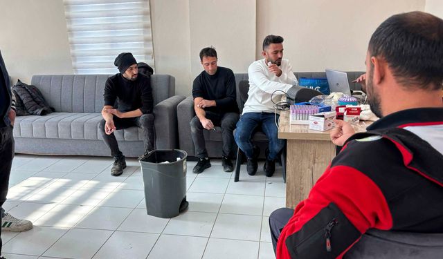 Güroymak Belediyesi personeline sağlık taraması yapıldı