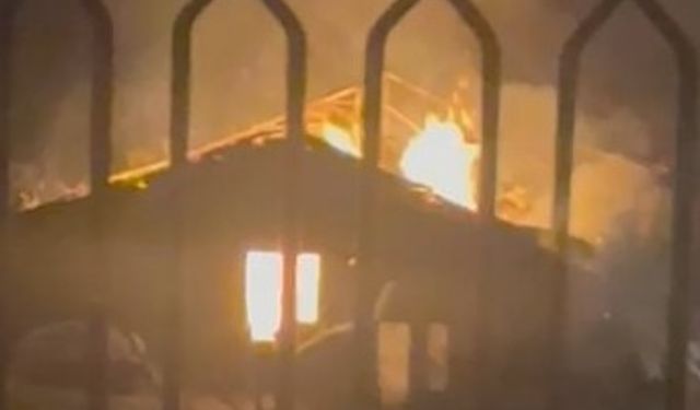 Hizan'da dipçik atölyesi küle döndü