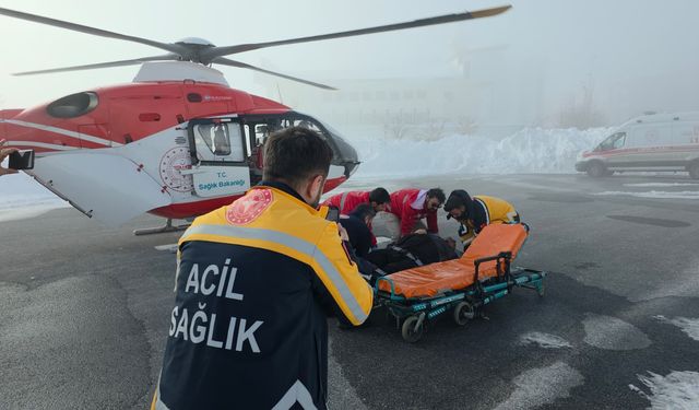 KOAH Hastası Ambulans Helikopterle Hastaneye Sevk Edildi