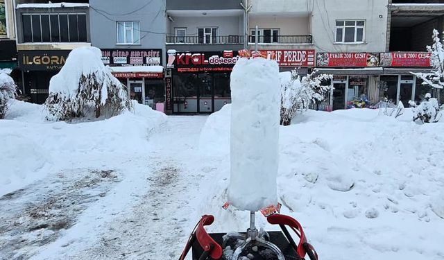 Güroymak’ta kardan döner yoğun ilgi gördü