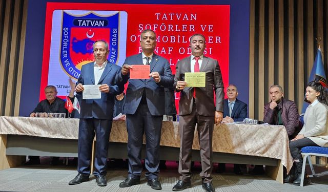 Tatvan Şoförler Odası’nda seçim heyecanı