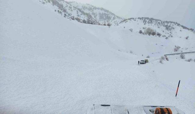 Bingöl’de çığ nedeniyle kapanan yol ulaşıma açıldı
