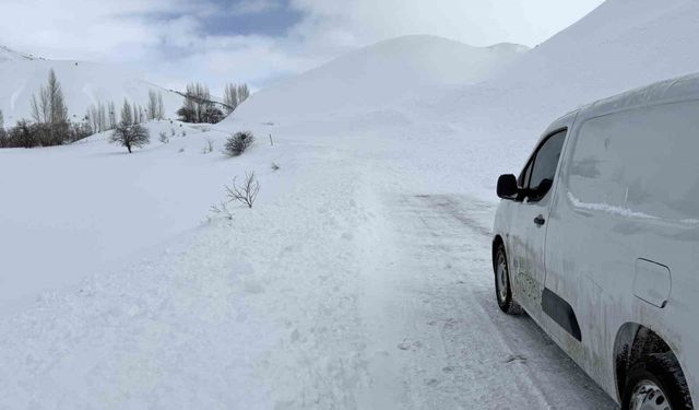Bingöl’de ilçe yolunda çığ paniği
