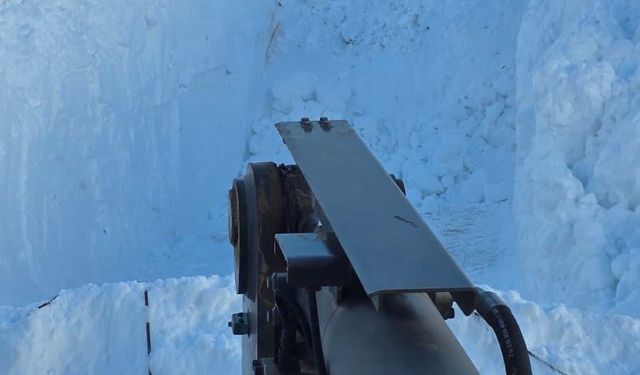 Bitlis'te köy yollarında yoğun mesai