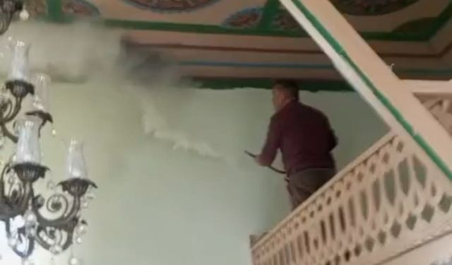 Darende'de camide çıkan yangın paniğe neden oldu