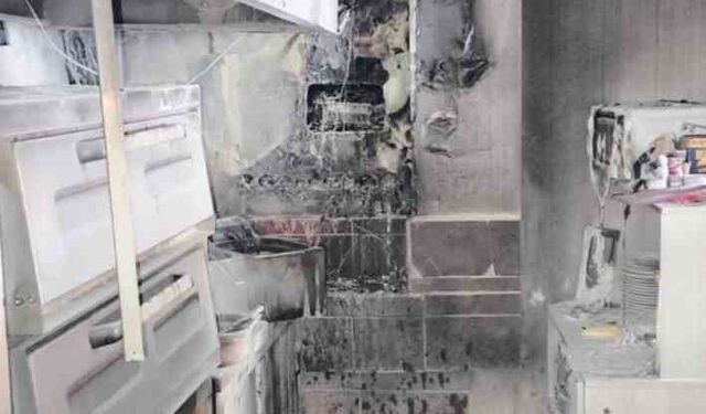 Güroymak'ta bir iş yerinde çıkan yangın korkuttu