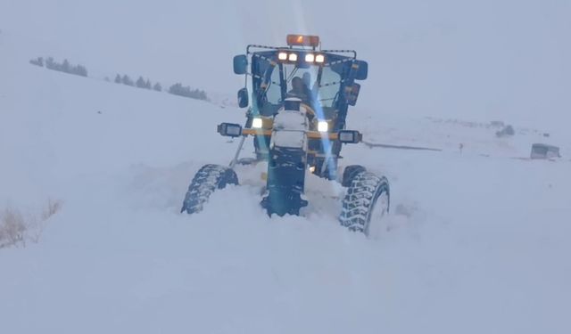 Kars'ta 119 köy yolunda ulaşım sağlanamıyor
