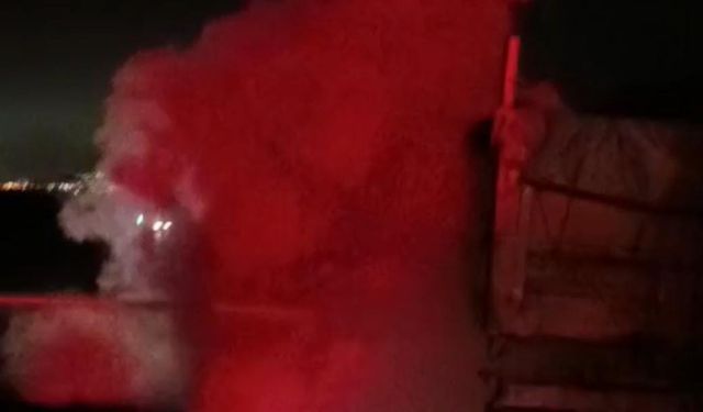 Malatya'da amonyum nitrat yüklü tır alev aldı