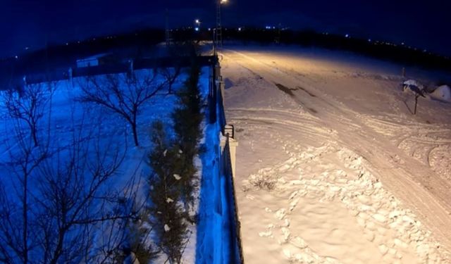 Meteorun düşüşü anbean kaydedildi