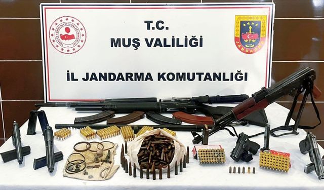 Muş'ta çok sayıda silah ve mühimmat yakalandı