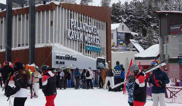 Palandöken'de sömestir tatili yoğunluğu başladı