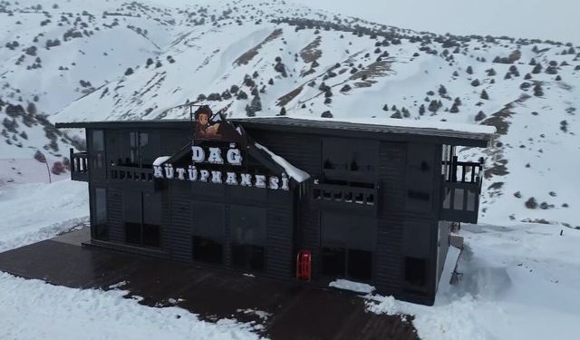 Türkiye ve dünyada eşi benzeri yok: Ergan Dağı'nda Dağ Kütüphanesi açıldı