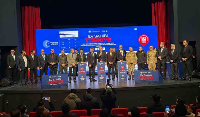 Van’da konut projesinde kura heyecanı