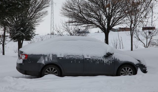 Ahlat’ta kar yağışı etkili oldu