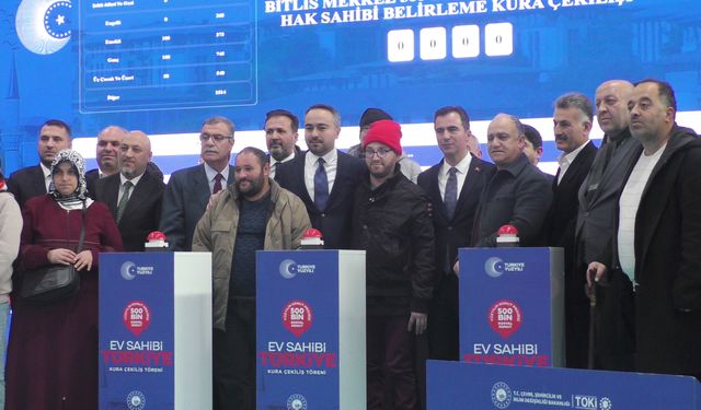 Bitlis’te TOKİ kuraları çekildi