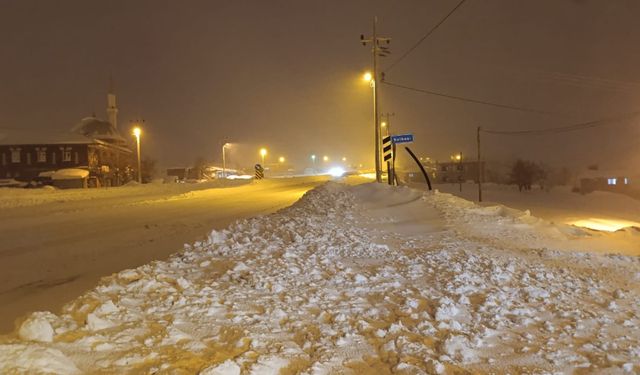 Güroymak’ta kar ve tipi hayatı olumsuz etkiliyor