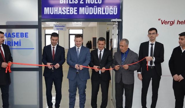 Tatvan’da 2 nolu muhasebe müdürlüğü hizmete açıldı