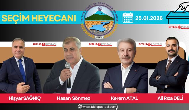 Tatvan Esnaf ve Sanatkârlar Odası seçimleri öncesi anket sonuçları dikkat çekti