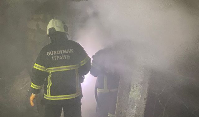 Güroymak’ta Tandır Yangını Söndürüldü