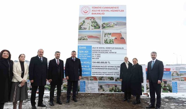 Bakan Göktaş Erzurum’da: Huzurevi projesi için incelemelerde bulundu