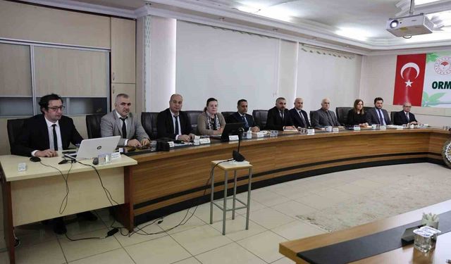 Elazığ Orman Bölge Müdürlüğü'nde planlamalar masaya yatırıldı