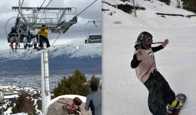 Ergan Kayak Merkezi'nde renkli görüntüler