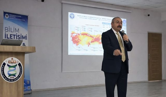 Erzincan’da afetlere hazırlık kapsamında deprem konferansı