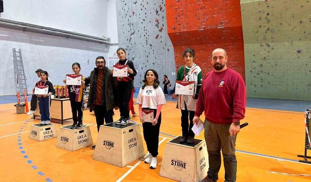 Malatya'da okul sporları tırmanış yarışmaları sona erdi
