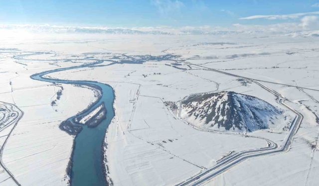 Muş Piramidi kış manzarasıyla hayran bıraktı