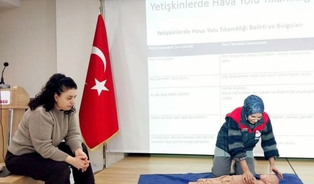 Tunceli'de ilk yardım eğitim sertifikasyon eğitimi verildi
