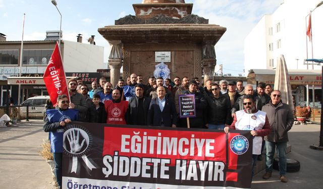 Ahlat’ta okul müdürlerine yönelik saldırı kınandı