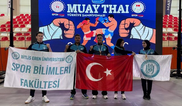 Üniversiteler arası Muay Thai’de Bitlis rüzgârı esti