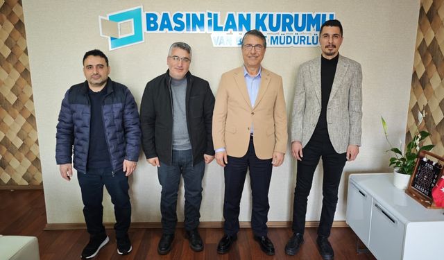 Ahlat ve Tatvan basınından BİK Van Bölge Müdürü Karadağ’a ziyaret