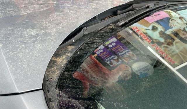 Tatvan’da Çamur Yağışı Araçları Kapladı