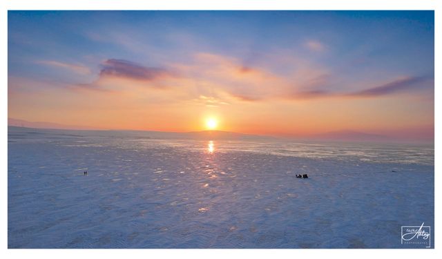 Nazik Gölü’nde Gün Batımı Kartpostallık Manzaralar Oluşturdu