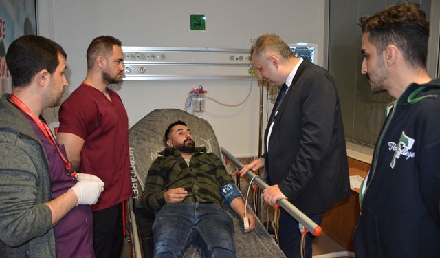 İl Sağlık Müdürü Ergene yaralıları hastanede ziyaret etti