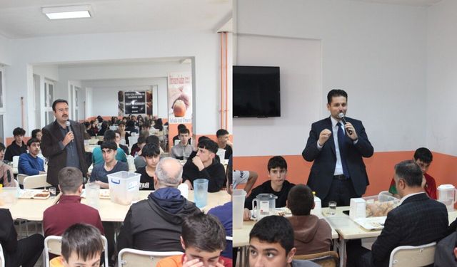 Ahlat Selçuklu Fen Lisesi Pansiyonunda anlamlı iftar