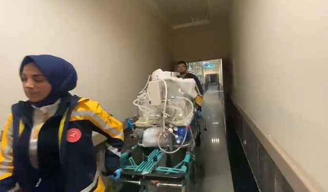 Tatvan’da kalp anomalili 2 günlük bebek Konya’ya sevk edildi