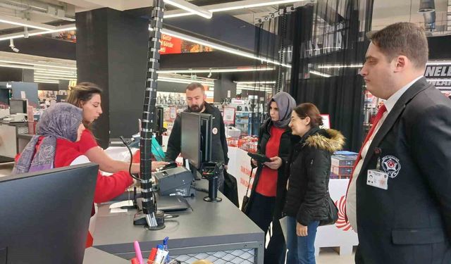 Elazığ’da marketlerde poşet denetimleri yapıldı
