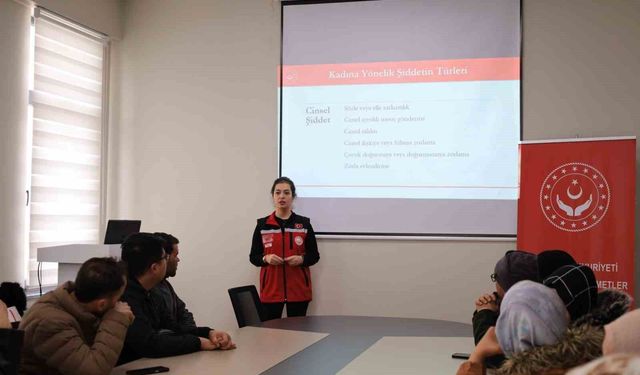 Kadına yönelik şiddetle mücadele eğitimi düzenlendi
