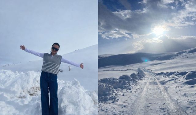 Karla mücadele eden öğretmenler Diyadin’de iş başında