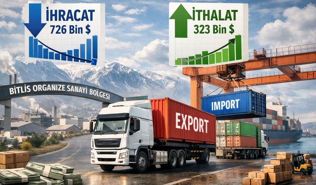 Bitlis’te ocak ayında dış ticaret: İhracat geriledi, ithalat arttı